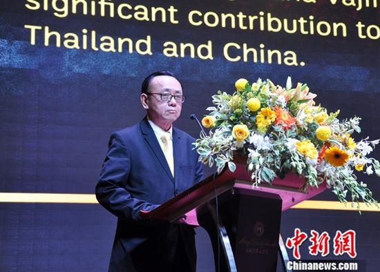 12月4日晚，泰王國(guó)駐南寧總領(lǐng)事館在廣西首府南寧市舉行招待會(huì)，慶祝泰國(guó)國(guó)慶。中新社記者 黃艷梅 攝